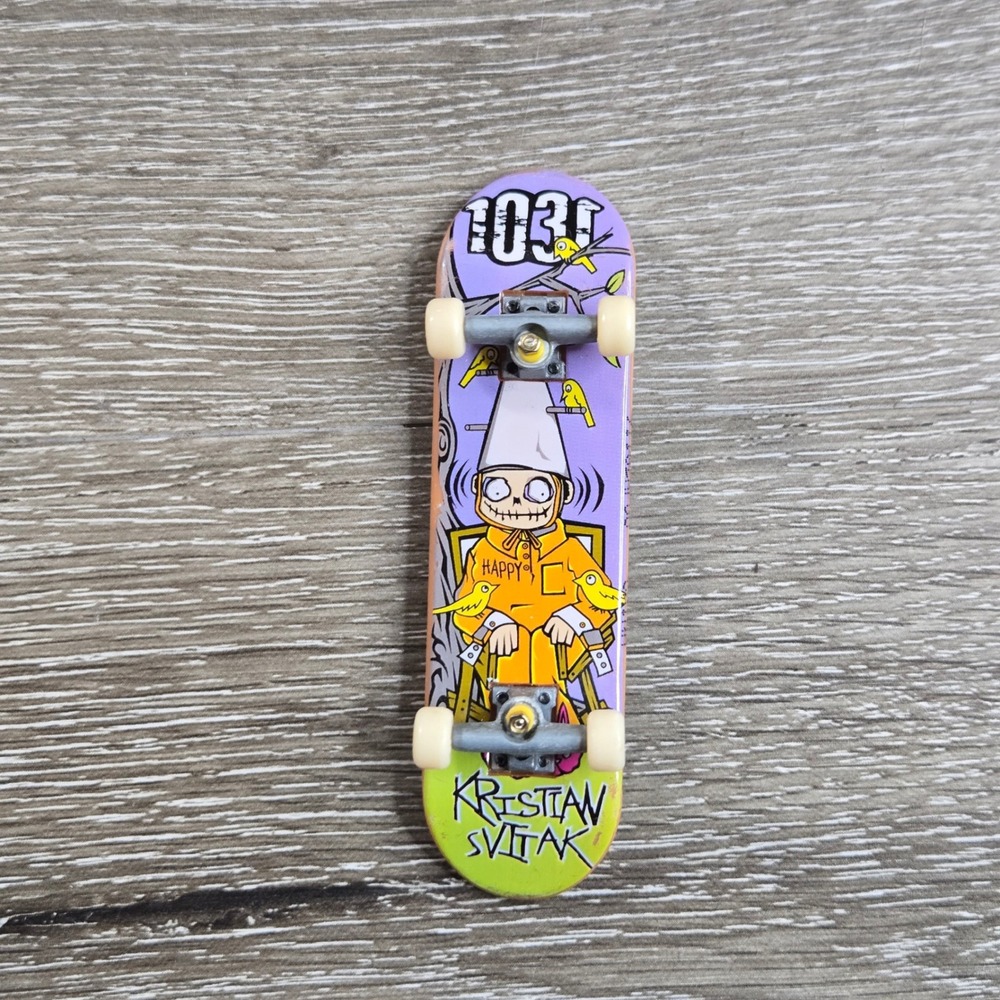Vintage Kristian Svitak 1031 Tech Deck Fingerboard Happy Rare